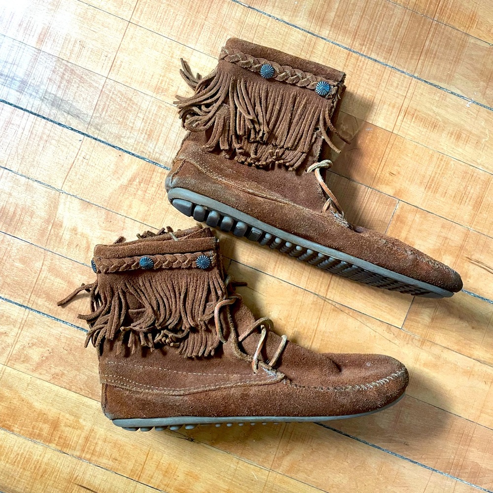 Minnetonka Fringe Booties
